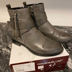 Wanderlust Charcoal Ankle Boots